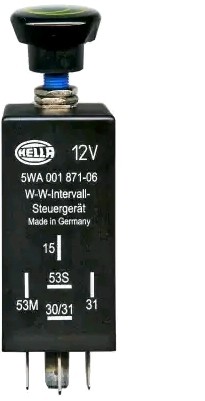 HELLA Régulateur, intervalle d'essuyage 5WA 001 871-071 Ford COUGAR Relais intervalle d'essuyage HELLA 5WA 001 871-071
