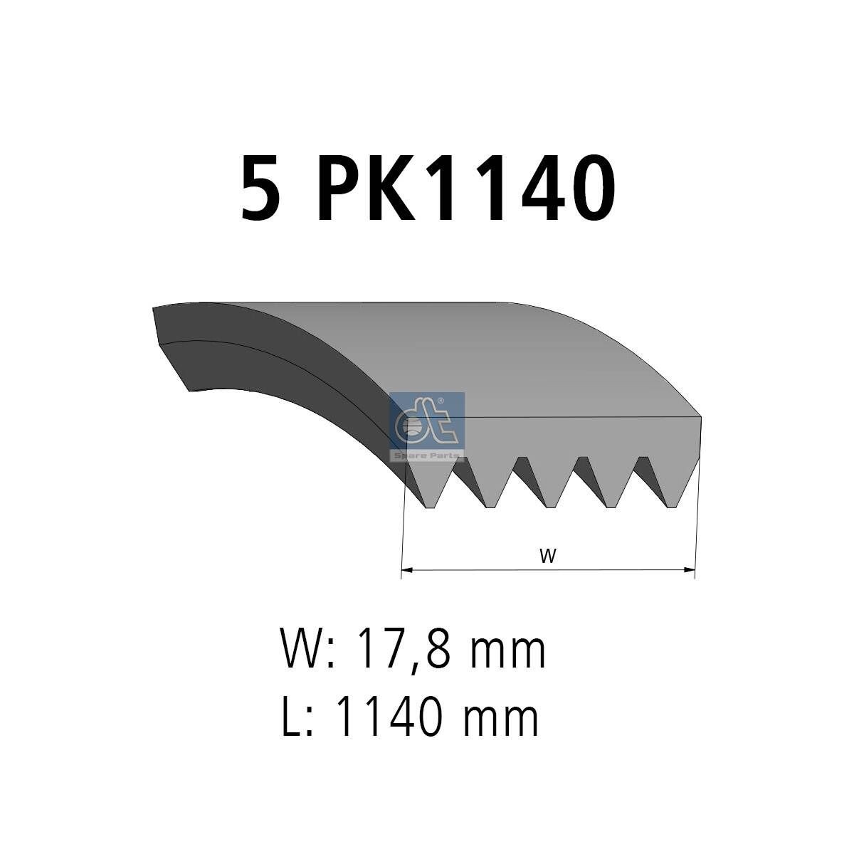 DT Spare Parts Cinghia servizi 6.31554 6.31554 Cinghia servizi DT Spare Parts OPEL CORSA costo