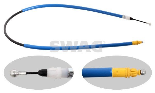 SWAG Tautrekk, håndbremse 60 93 3167 Håndbremsekabel NISSAN SWAG 60 93 3167