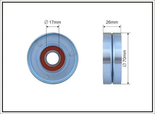 CAFFARO Rullo tenditore cinghia Poly-V 60-00 CAFFARO 60-00 Puleggia tendicinghia Chevrolet Camaro 6 originale prezzo