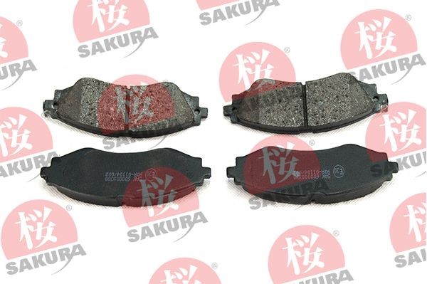 SAKURA Bremseklosser 600-00-8390 Bremsekloss SAKURA HYUNDAI 600-00-8390