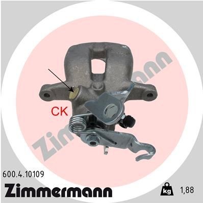 ZIMMERMANN Bromsok 600.4.10109 600.4.10109 ZIMMERMANN bromsok AUDI TT