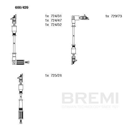 BREMI Kit cavi candele 600/439 600/439 Cavi candele BREMI FIAT COUPE costo