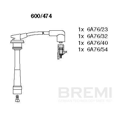 BREMI Kit cavi candele 600/474 600/474 costo Cavi candele HYUNDAI ELANTRA BREMI