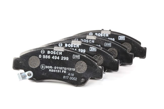 BOSCH | Jogo de pastilhas para travão de disco 0 986 494 299 para HONDA Jazz II Hatchback (GD) baratas online