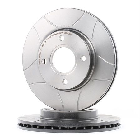 VA ATE Powerdisc Bremsscheiben für FORD FIESTA IV JA/_, JB Beläge Vorderachse