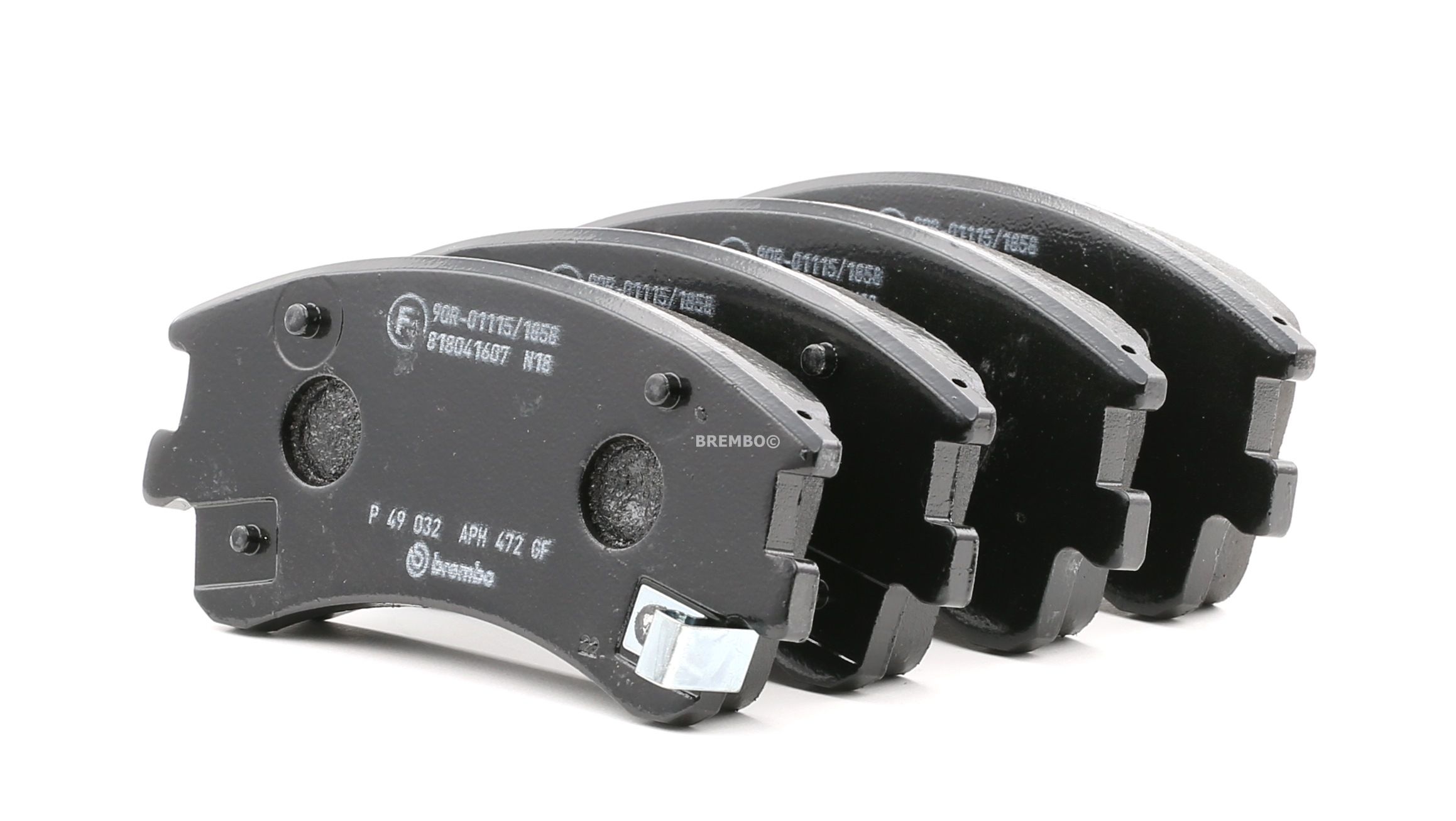 Bremsbelagsatz Scheibenbremse für Bremsanlage Vorderachse BREMBO P 49 032