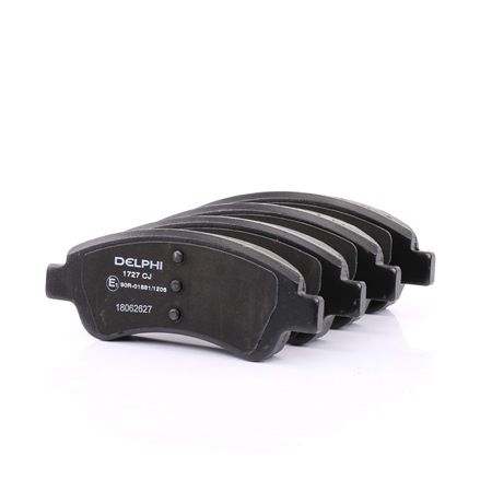 DELPHI Bremsbelagsatz, Scheibenbremse LP1727 DELPHI Bremsbelagsatz LP1727 - 19,55 €