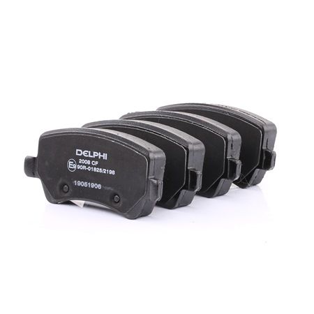 DELPHI Bremsbelagsatz, Scheibenbremse LP2008 DELPHI Scheibenbremsbeläge LP2008 - 22,52 €