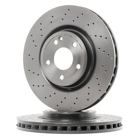 2 DISCHI FRENO ANTERIORI BREMBO MERCEDES CLASSE C W204 C 220 CDI KW:125 2007/>