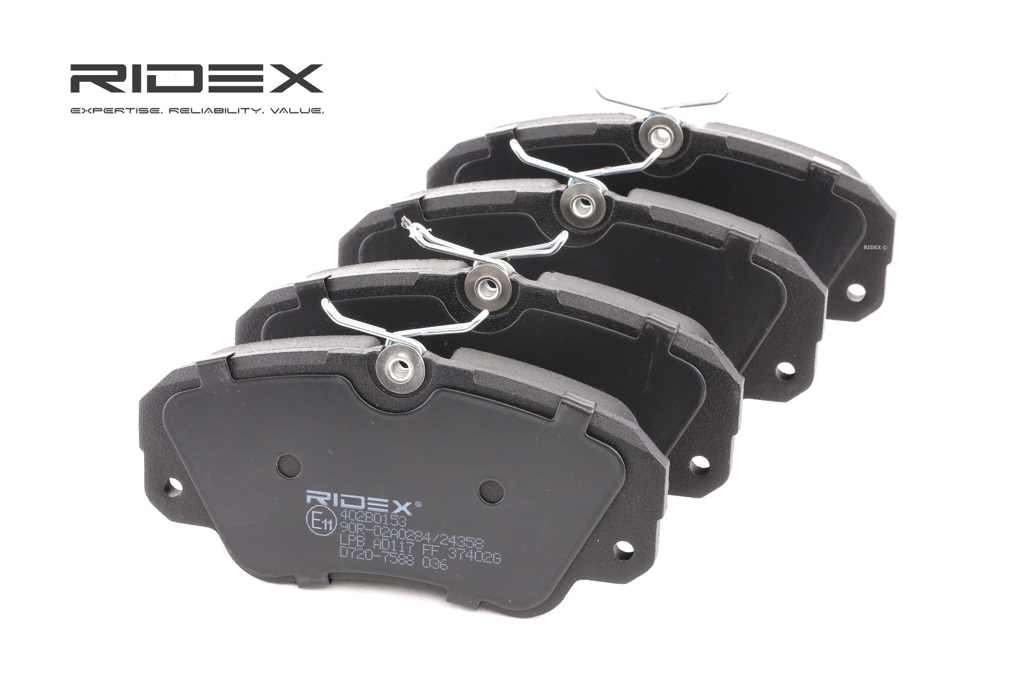 Scheibenbremse Ridex 402B0283 Bremsbelagsatz