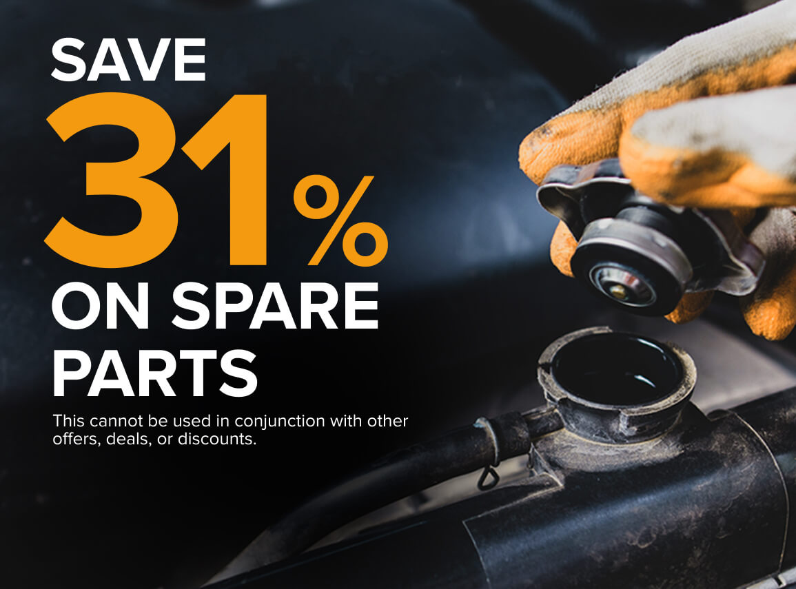 Save 31% on spare parts