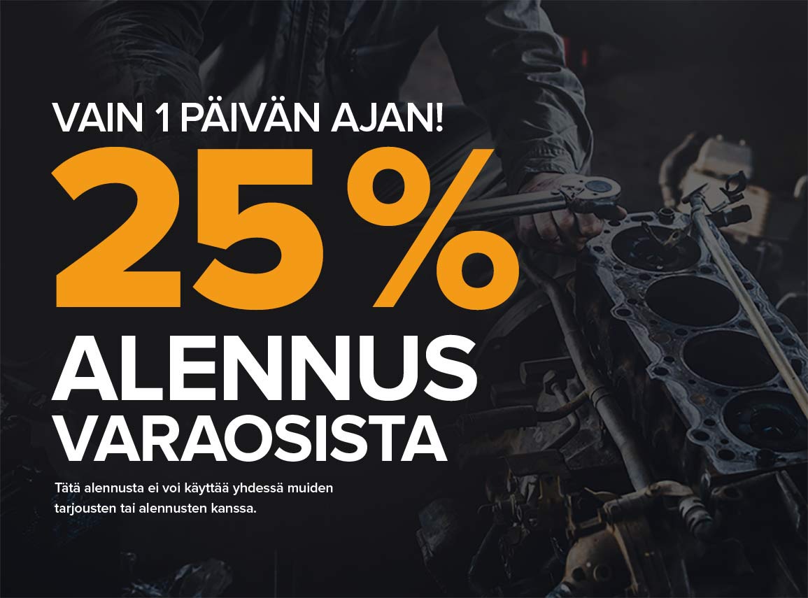 Säästä 25% autonosista!