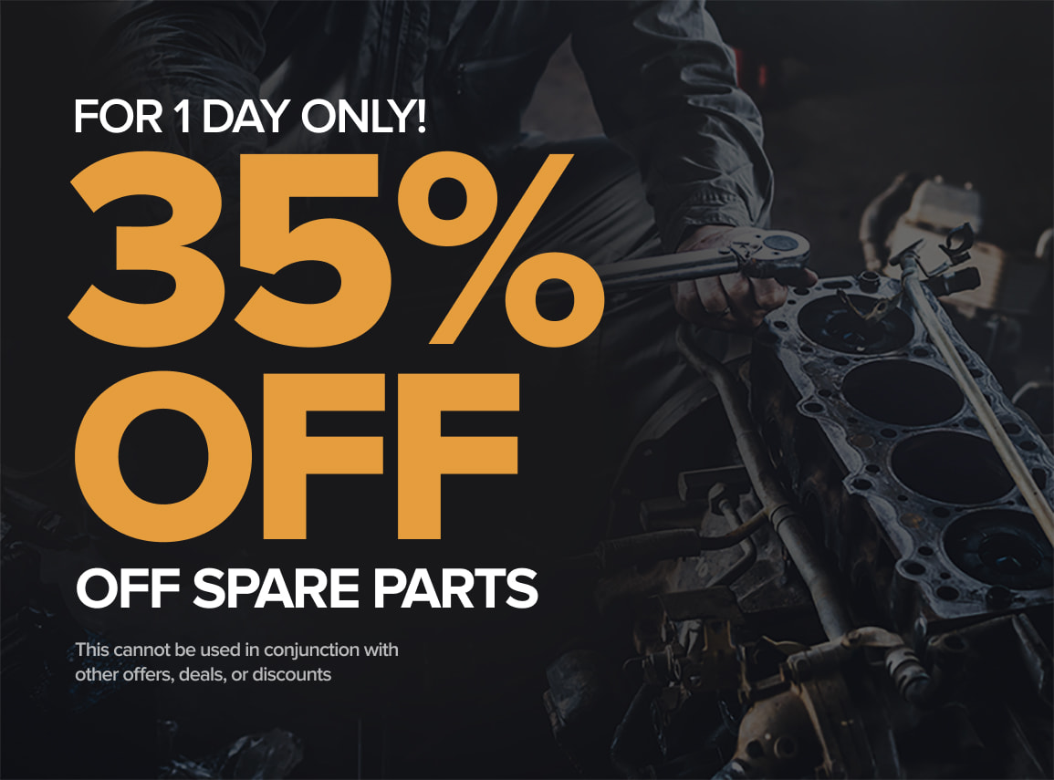 Save 35% on spare parts