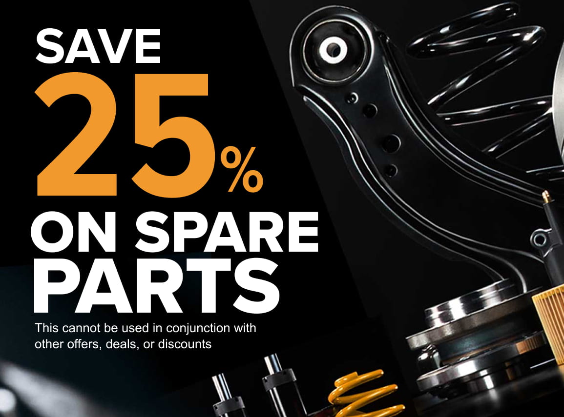 Save 25% on spare parts