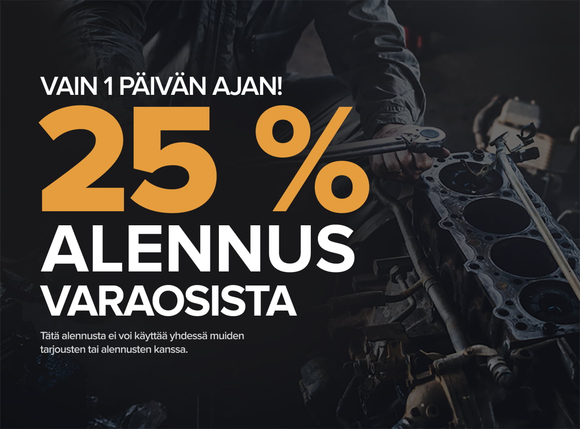 Säästä 25% autonosista!