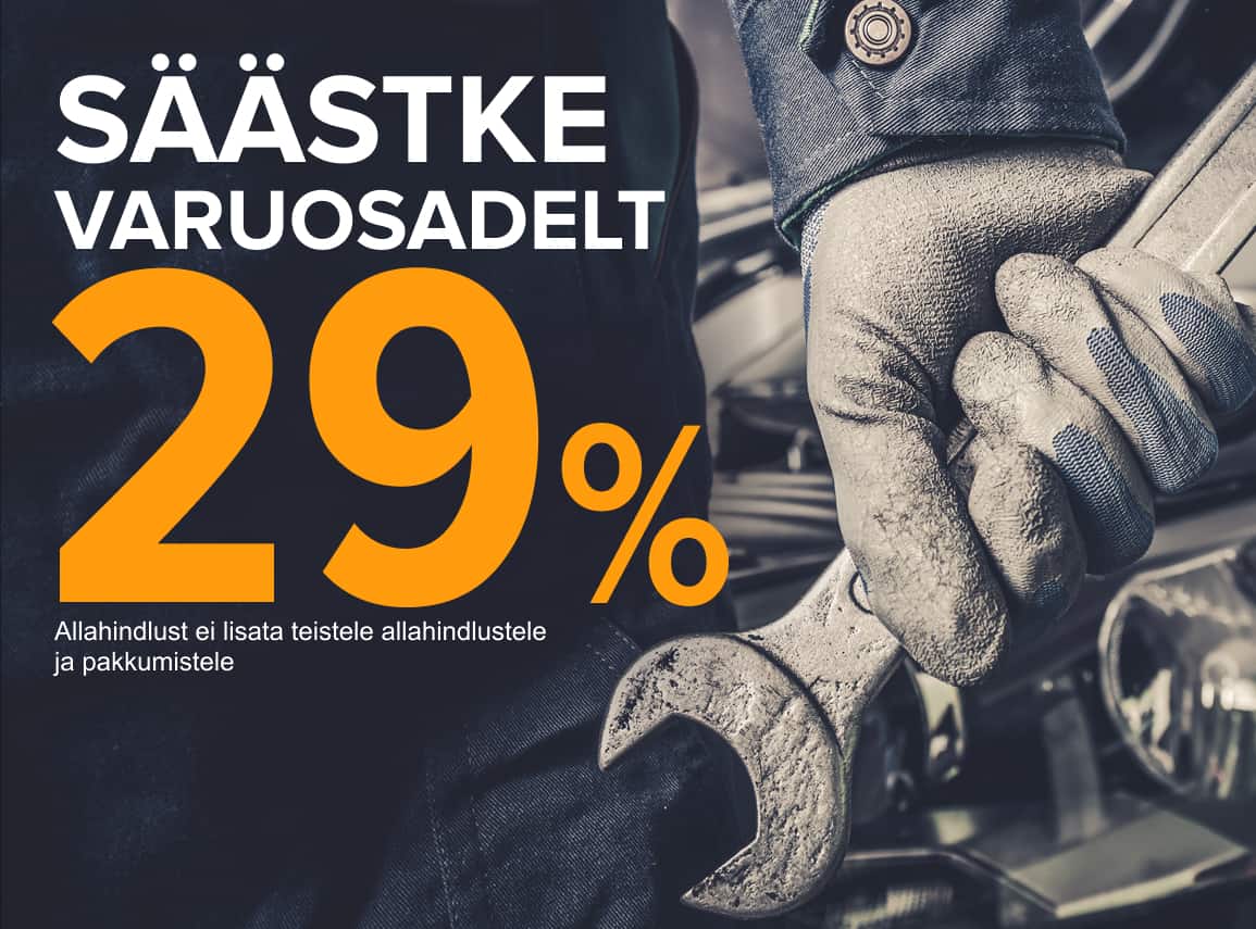 Säästke varuosadelt 29%