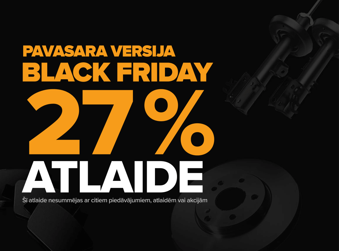 Ietaupi 27% uz auto rezerves daļām