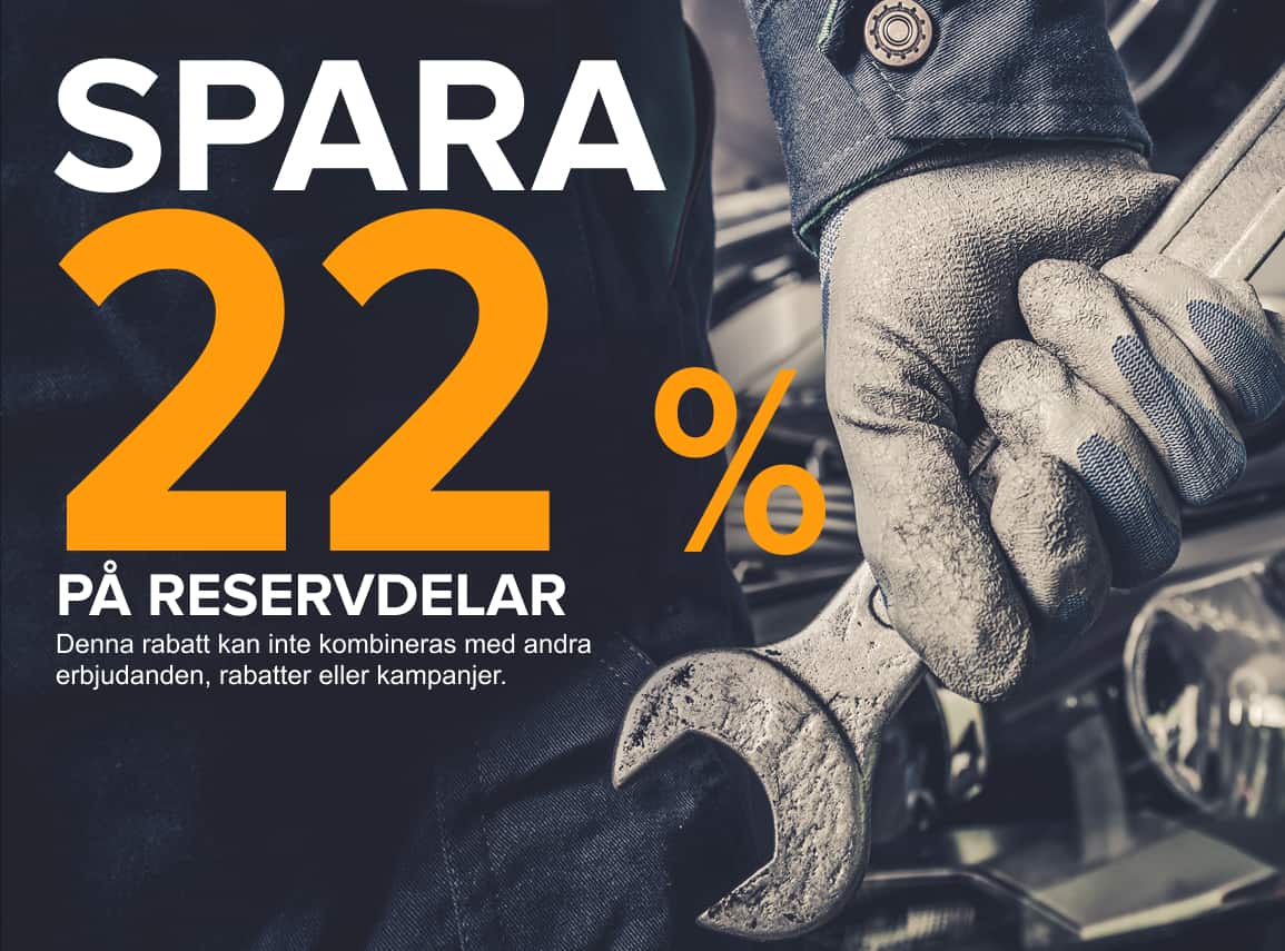 Spara 22% på reservdelar