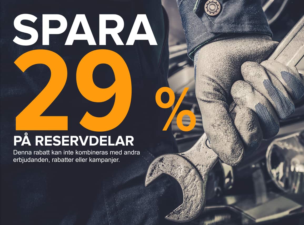 Spara 29% på reservdelar