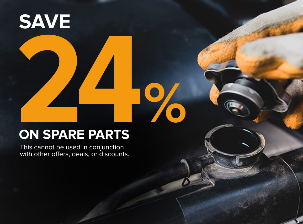 Save 24% on spare parts