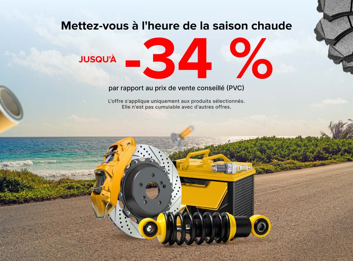 Économisez 6% sur les pièces auto