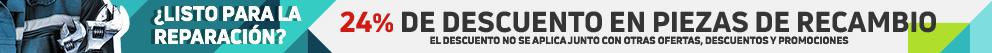 Los mejores productos y a precios rebajados. 24% de descuento en piezas de repuesto