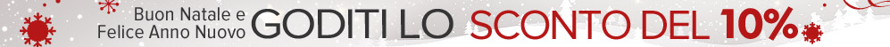 Prodotti di qualità a prezzi ridotti. Sconto del 10% sui pezzi di ricambio