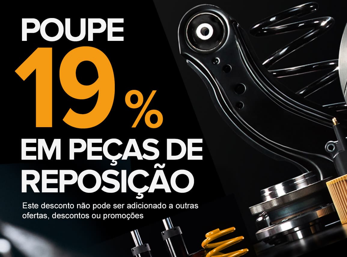 Poupe 19% em peças de reposição