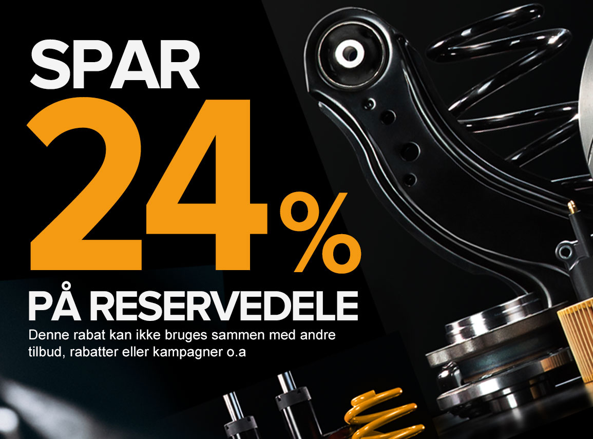 Spar 24% på reservedele