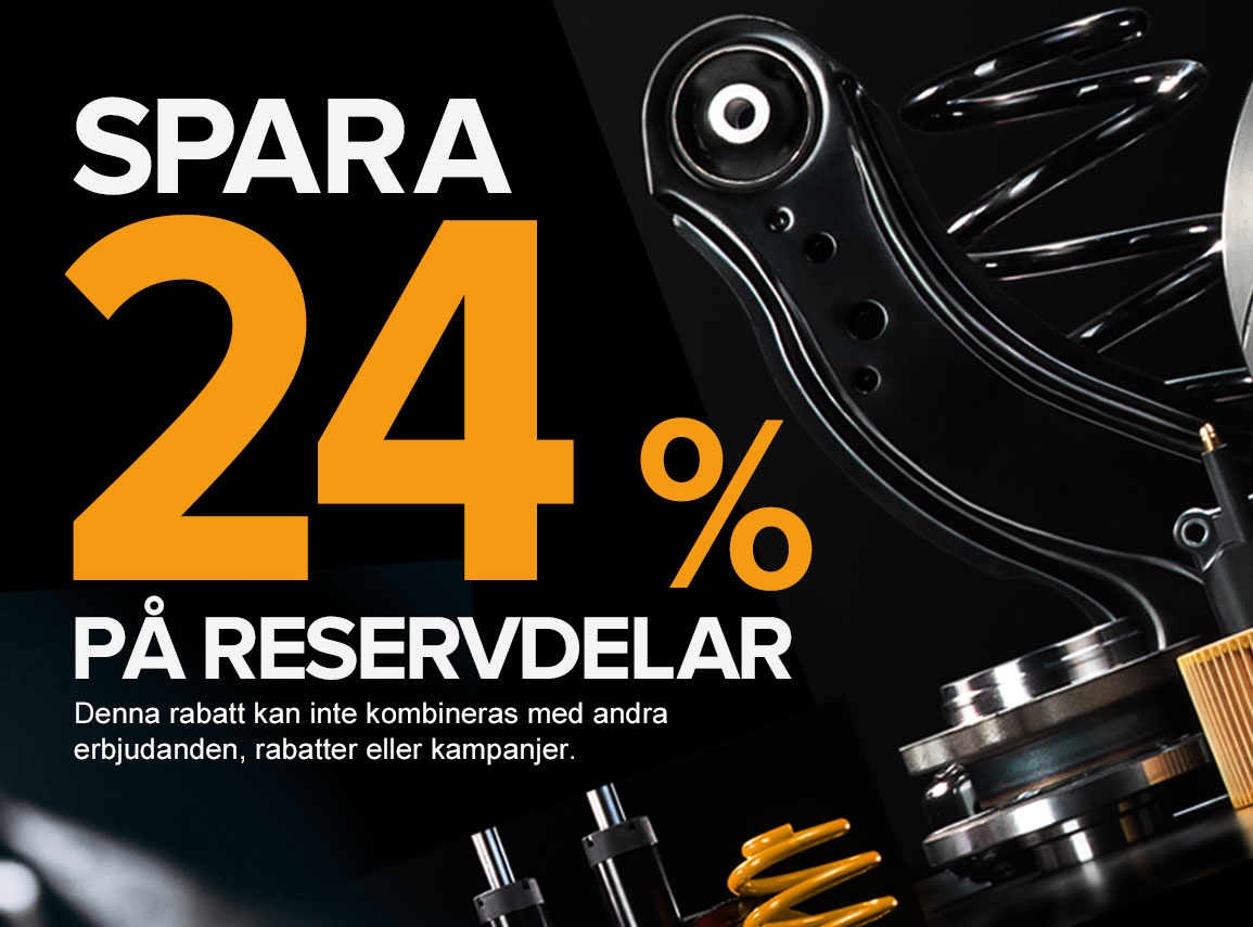 Spara 24% på reservdelar