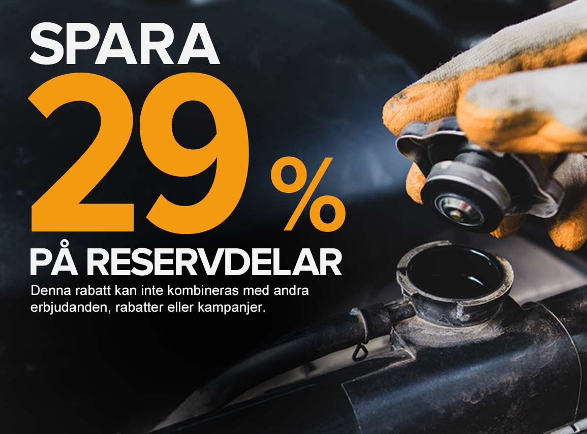 Spara 29% på reservdelar