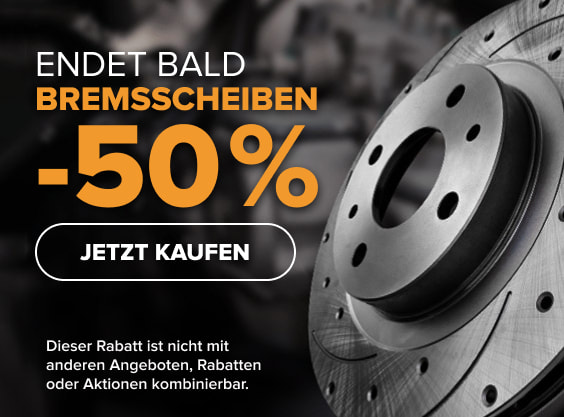Endet bald! Bremsscheiben -40 % - JETZT KAUFEN!