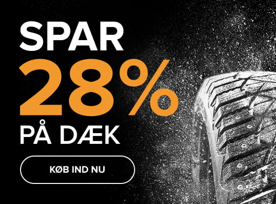 Spar 28% på dæk - Køb ind nu!