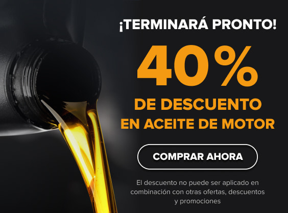 40% de descuento en aceite de motor